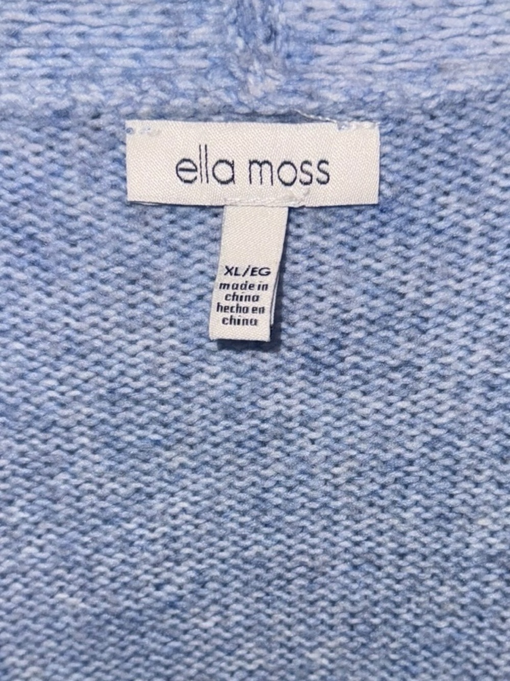 Anthro Ella Moss Blue Button Front Cardigan XL Soft Cozy Sweater - Picture 4 of 5